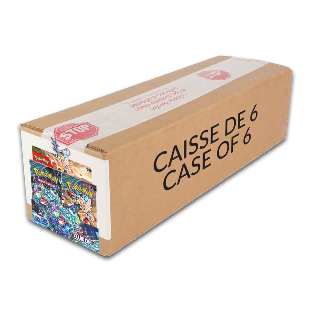 POKC6SVSTBB Pokémon Scarlet & Violet Stellar Crown Booster Box - Sealed Case of 6